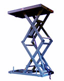 Mesa elevadora de doble tijeras